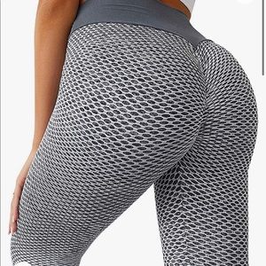 MOSHENGQI Women's Ruched High Waist Yoga Pant